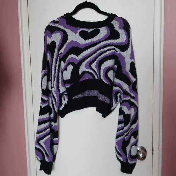 YesStyle - Alfie - Print Cropped Sweater - Picture 1 of 2
